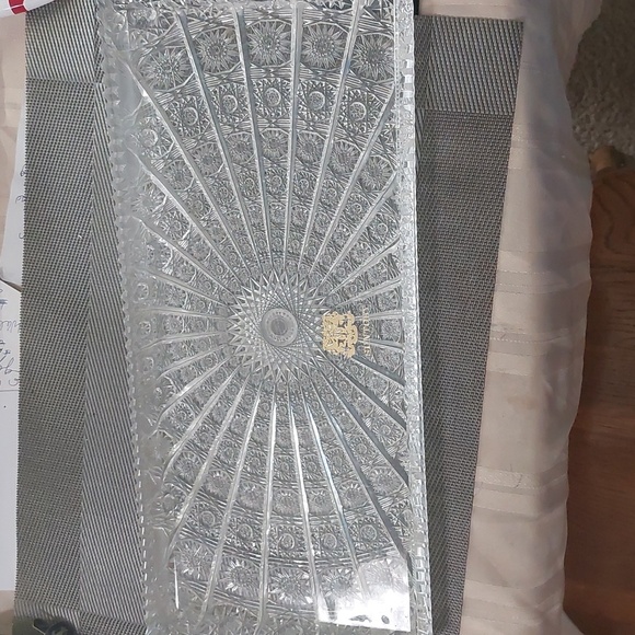 Suntory Vintage Roman Cut serving platter - Picture 1 of 8